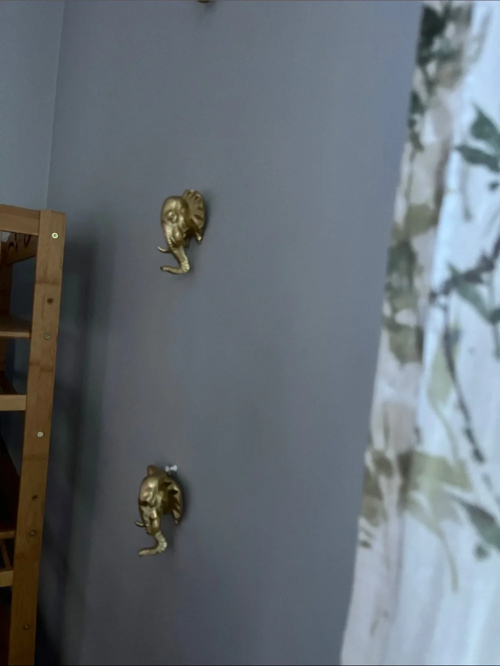 Gold Elephant Wall Hooks Set - Home Wall Decor